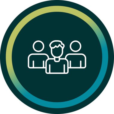 Takım. Web simgesi basit illüstrasyon 