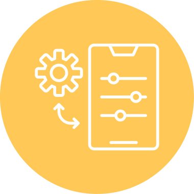 Web simgesi basit illüstrasyon ayarlanıyor