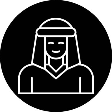 Bedevi web simgesi, vektör illüstrasyonu 