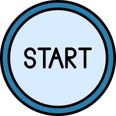 Bir yıldız simgesinin vektör illüstrasyonu 