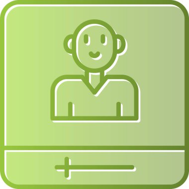 Sosyal medya etki simgesi, vektör illüstrasyonu basit tasarım