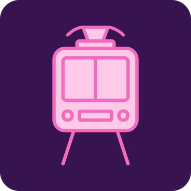 Web simgesi tren, illüstrasyon vektör 