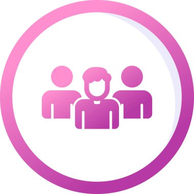 Takım. Web simgesi basit illüstrasyon 