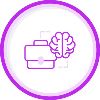 İş Zekası simgesi, vektör illüstrasyonu