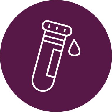 kan testi ikonu vektör illüstrasyonu         