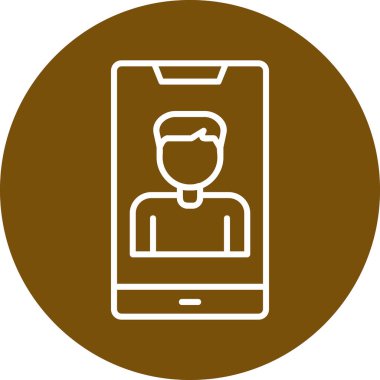 Smartphone web simgesi, vektör çizim 