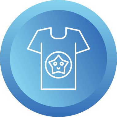 t-shirt simgesi, vektör illüstrasyonu 