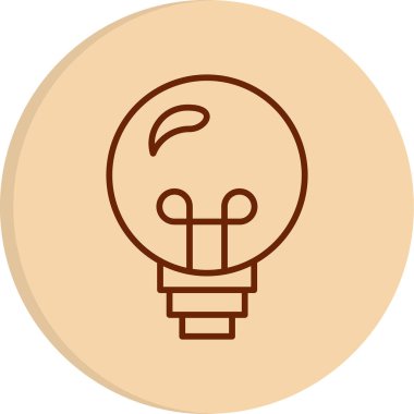 ampul ışık kutsal kişilerin resmi. Vektör çizim 