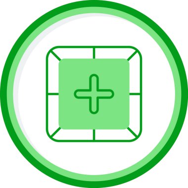 + işaretinin web basit illüstrasyonu