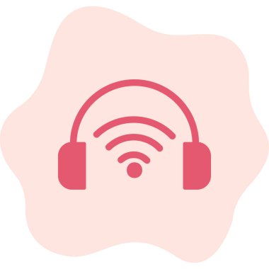 Çevrimiçi Podcast ikon vektör çizimi