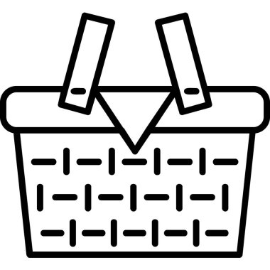 Sepet alışveriş simgesi, taslak biçimi