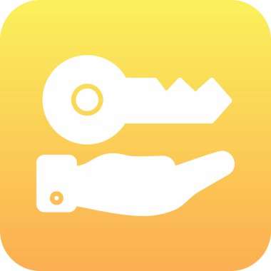 anahtar simgesi, vektör illüstrasyonu basit tasarım