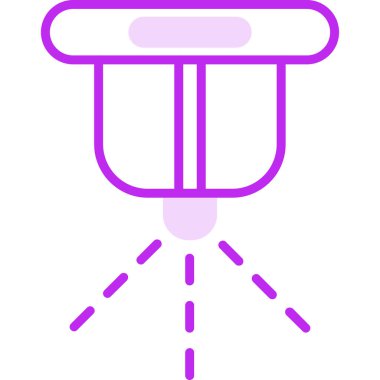 Moda biçimi izole edilmiş arkaplanda fıskiye simgesi           