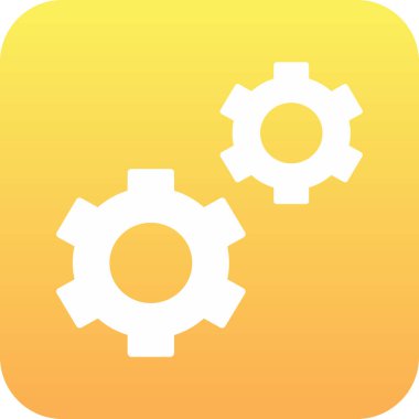 Vitesli ayar simgesi, vektör illüstrasyonu basit tasarım