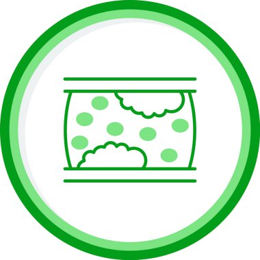 Atherosclerosis web simgesi, vektör illüstrasyonu