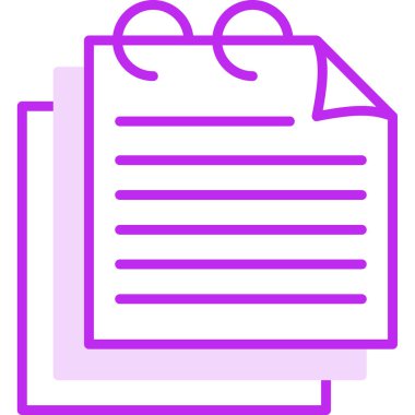 Evrak işleri. Web simgesi basit illüstrasyon 