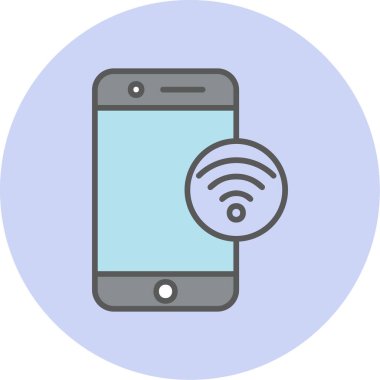 wifi vektör simgesi modern basit illüstrasyon 