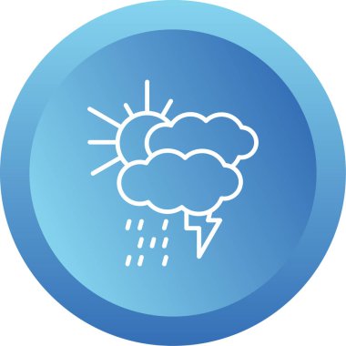 Storm Web simgesi, vektör illüstrasyonu 