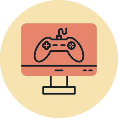 oyun simge vektör çizim 