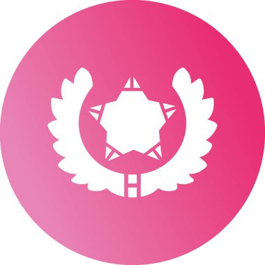 Bir yıldız simgesinin vektör illüstrasyonu 