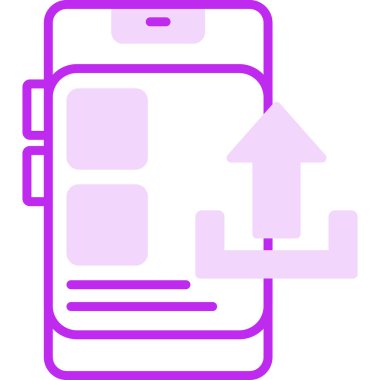 vector illustration of Upload modern icon                