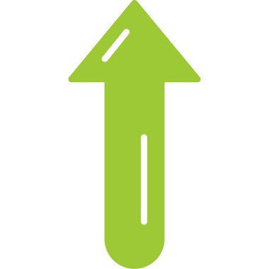 Yukarı Ok web simgesi, vektör illüstrasyonu