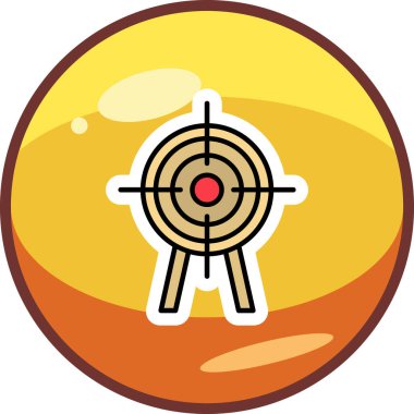 Hedef. Web simgesi basit illüstrasyon 