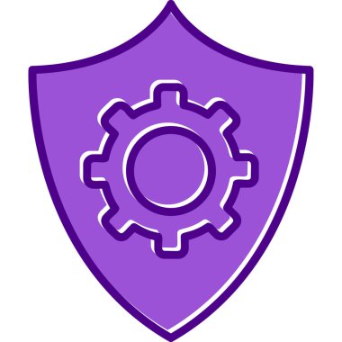 Veri koruma simgesi, vektör çizim                  