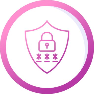 Gizlilik simgesi vektör illüstrasyon tasarımı