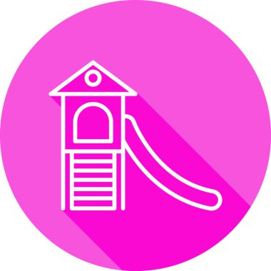 Oyun parkı. Web simgesi basit illüstrasyon