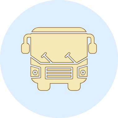 bus simgesi vektör illüstrasyonu