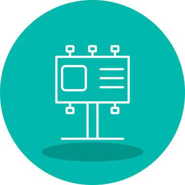 Billboard web simgesi, vektör çizim 