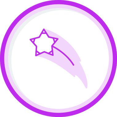 vector illustration of Shooting Stars icon