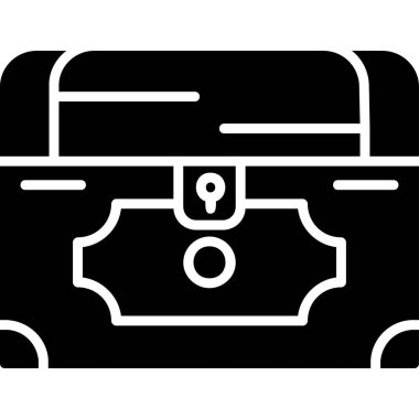 Göğüs simgesi, vektör illüstrasyonu basit tasarım