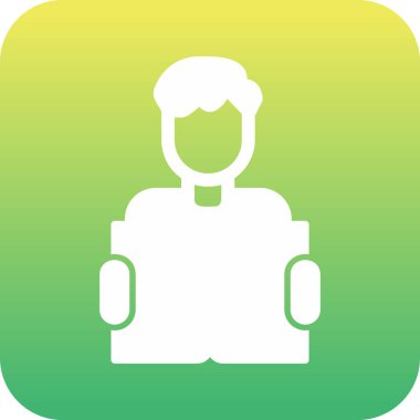 Web simgesi vektör illüstrasyonu öğreniliyor 