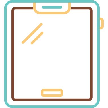 tablet. Web simgesi basit illüstrasyon 