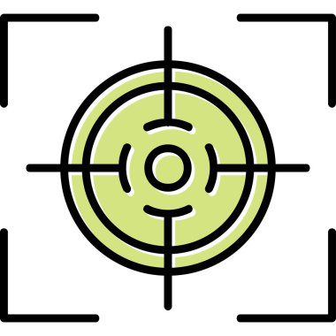 Hedef. Web simgesi basit illüstrasyon