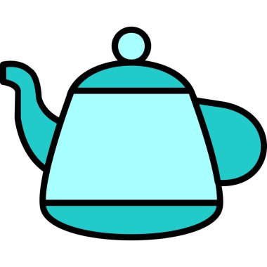 Vektör illüstrasyonu, çaydanlık ağı simgesi 