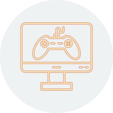 oyun simge vektör çizim 