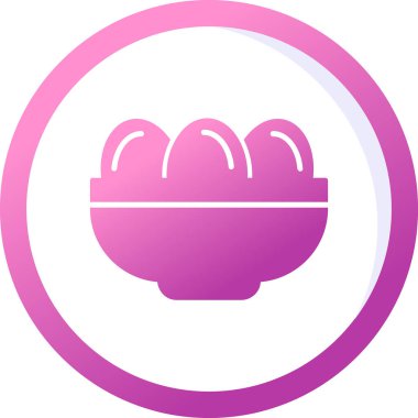 Kavanozda haşlanmış yumurta. Web simgesi basit illüstrasyon