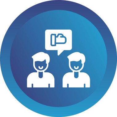 Takım beyin fırtınası fikirleri simgesi, vektör illüstrasyonu basit tasarım