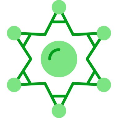 Bir yıldız simgesinin vektör illüstrasyonu 