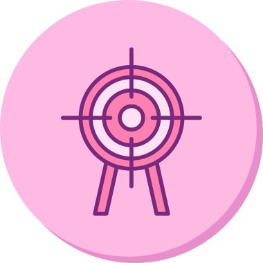 Hedef. Web simgesi basit illüstrasyon 