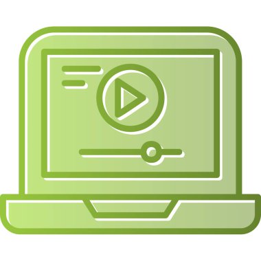 video oynatıcı simgesi, vektör illüstrasyonu 