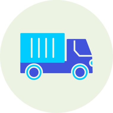 Kamyon. Web simgesi basit illüstrasyon 