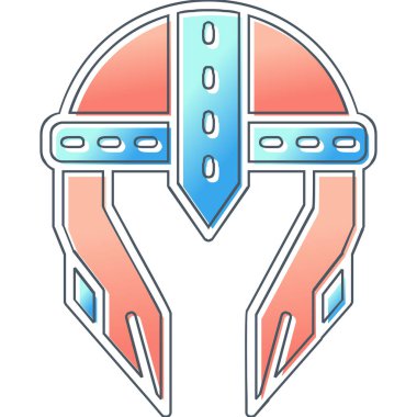 Kask simgesi vektör illüstrasyonu 