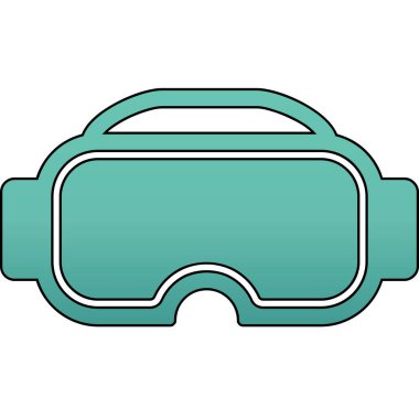 Gözlükler. Web simgesi basit illüstrasyon