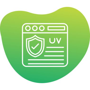 Kalkanlı veri koruma simgesi, vektör illüstrasyonu basit tasarım