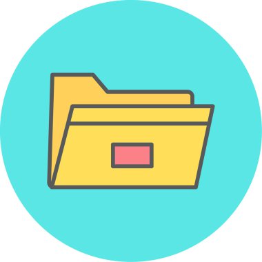 Dosya. Web simgesi basit illüstrasyon 