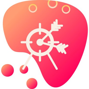 Oklu hedefin vektör illüstrasyonuName 